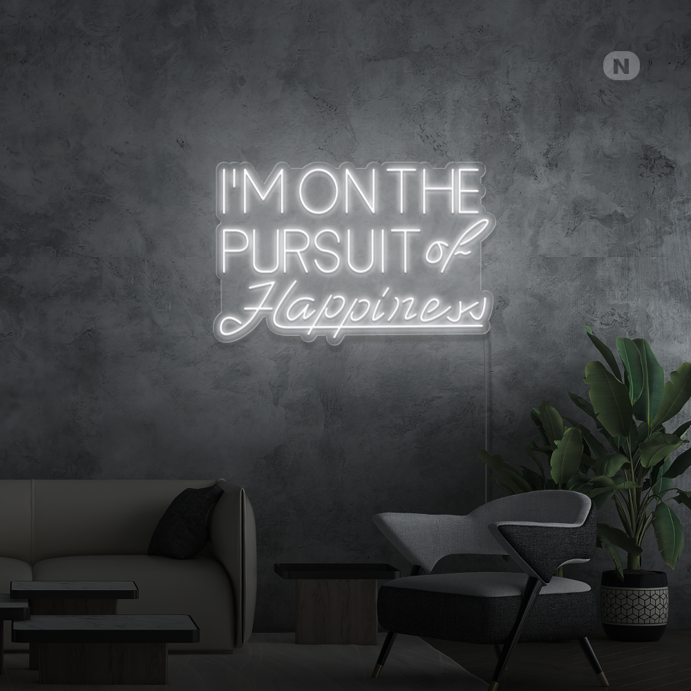 Insegna al neon Hapiness