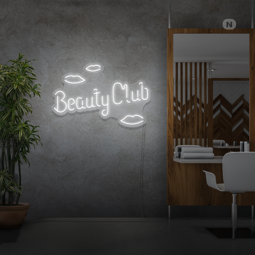 Insegna al neon Beauty Club