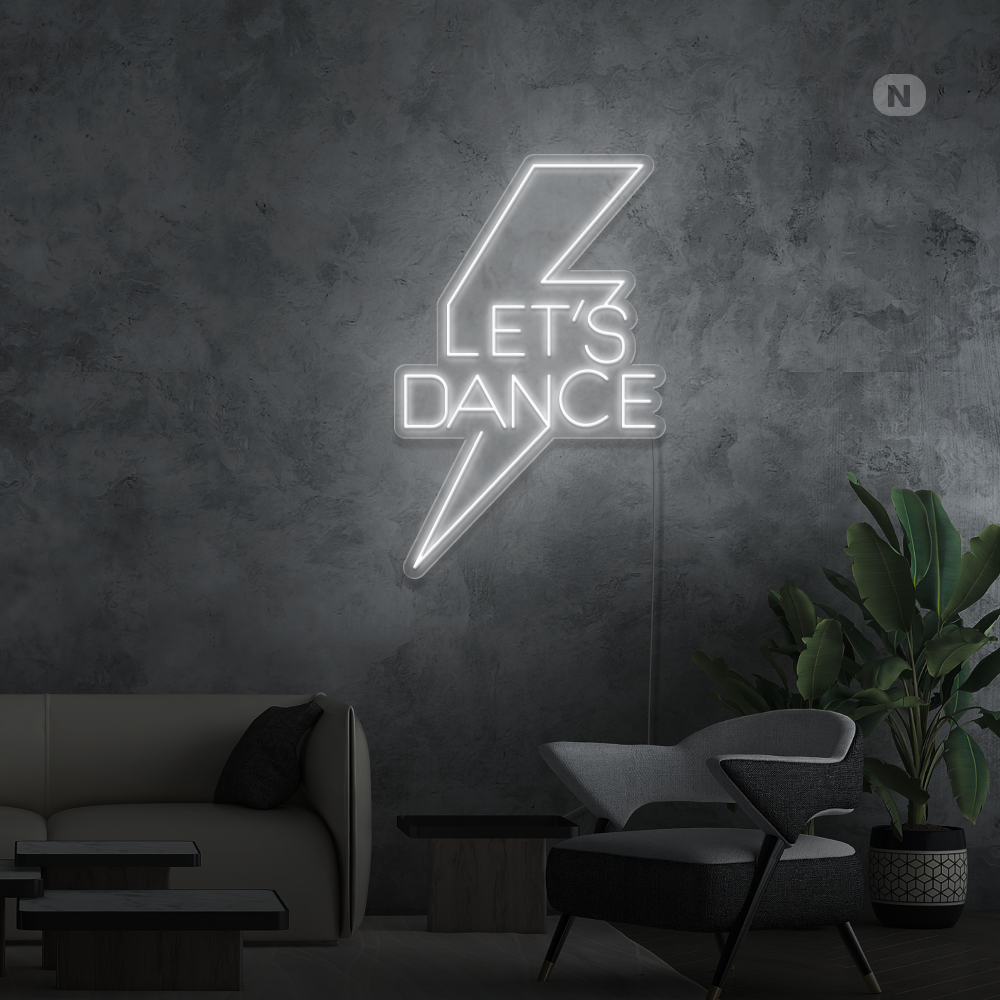 Insegna al neon Let's Dance