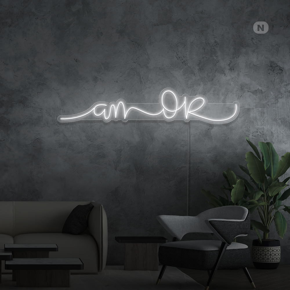 Insegna al neon L'amore 2