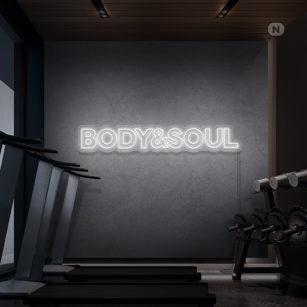 Insegna al neon Body & Soul