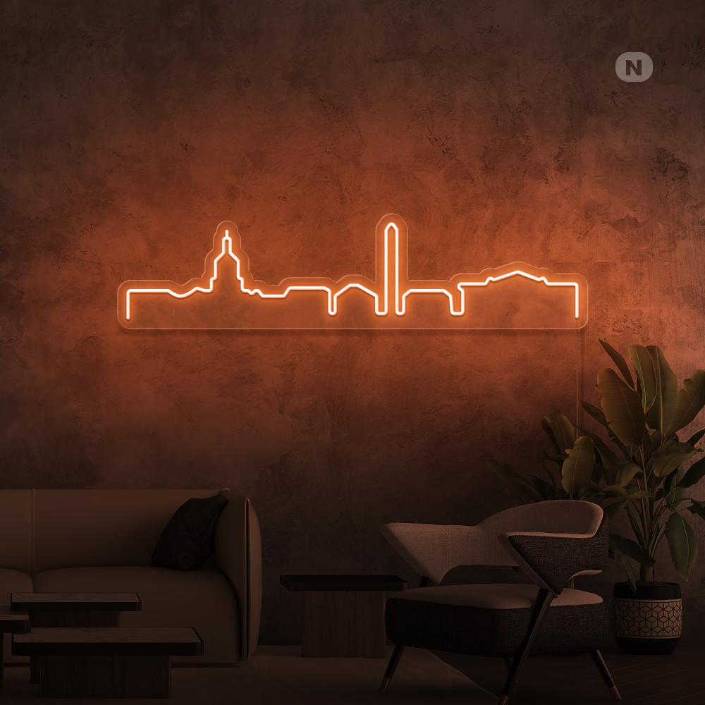 Insegna al neon Skyline