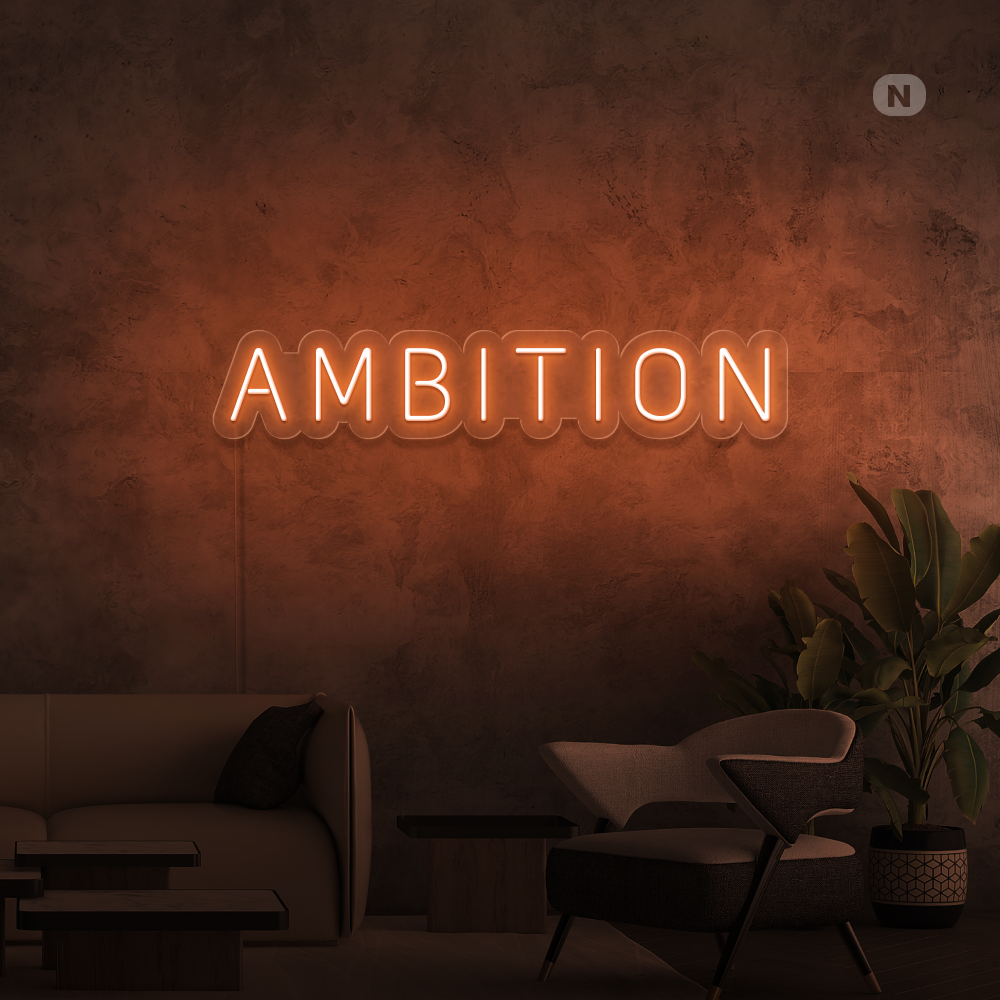 Insegna al neon Ambition