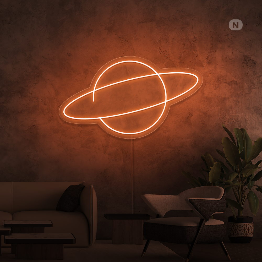 Insegna al neon Pianeta