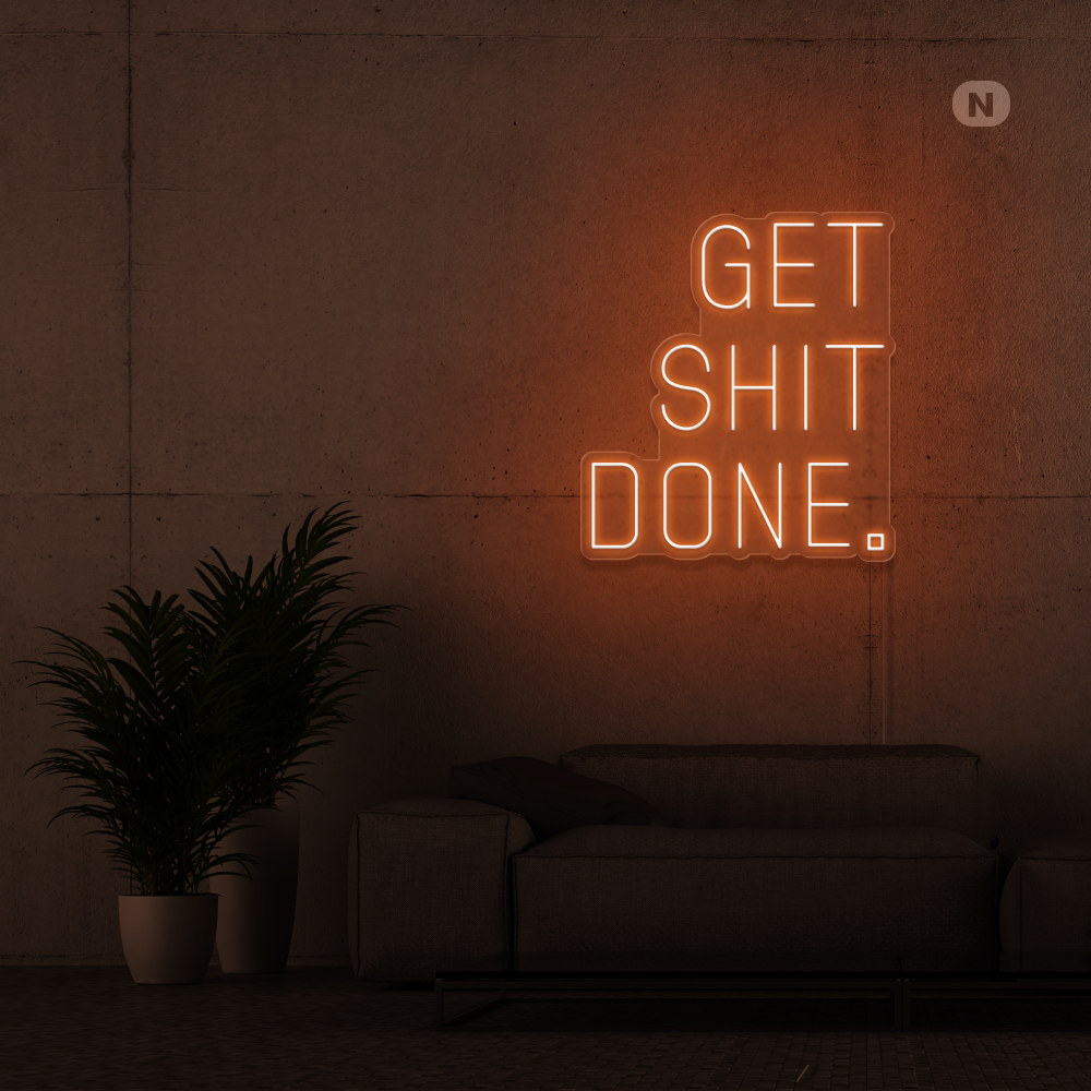 Insegna al neon Get Shit Done