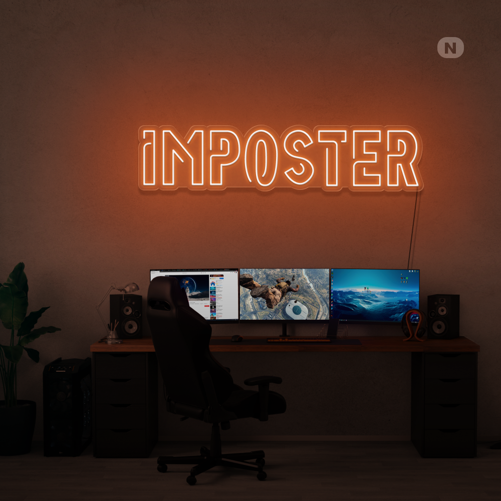 Insegna al neon Imposter