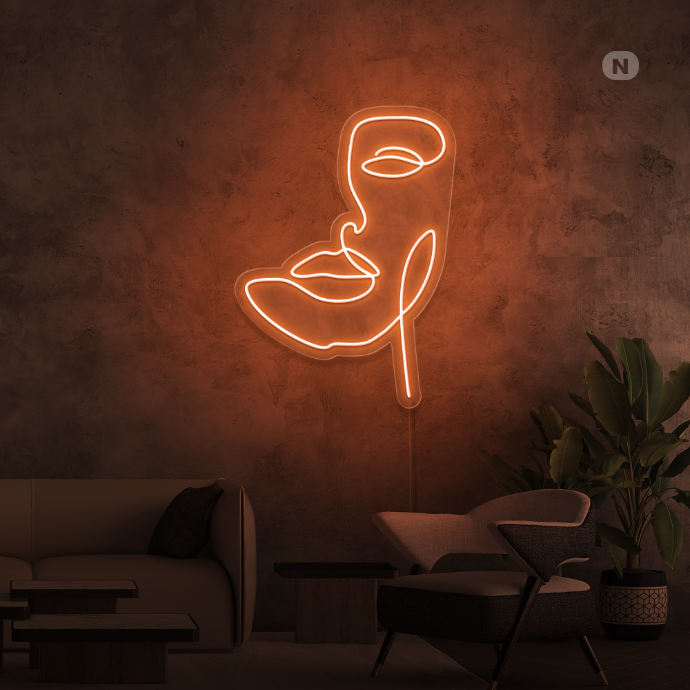 Insegna al neon Maschera