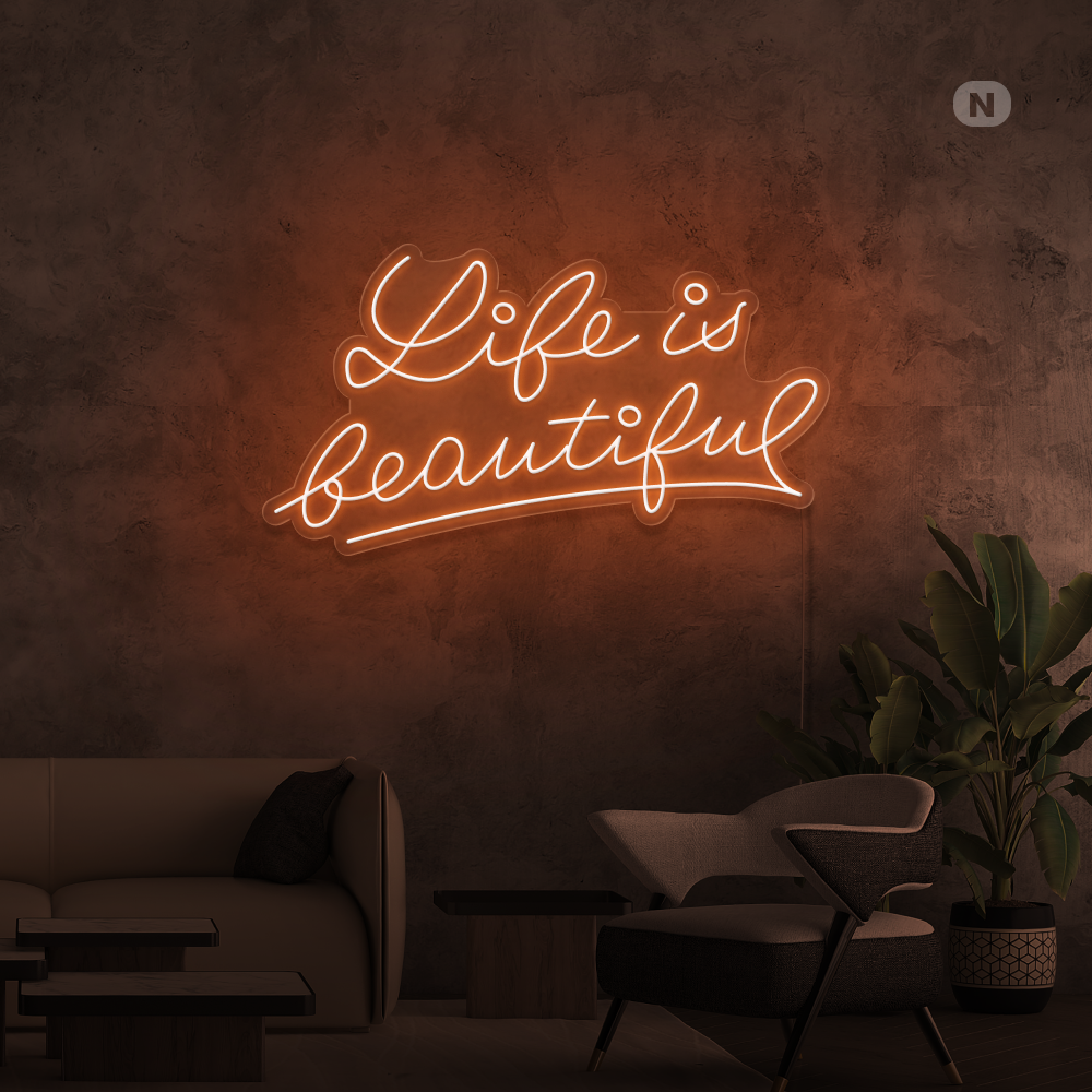 Insegna al neon Life Quote 2