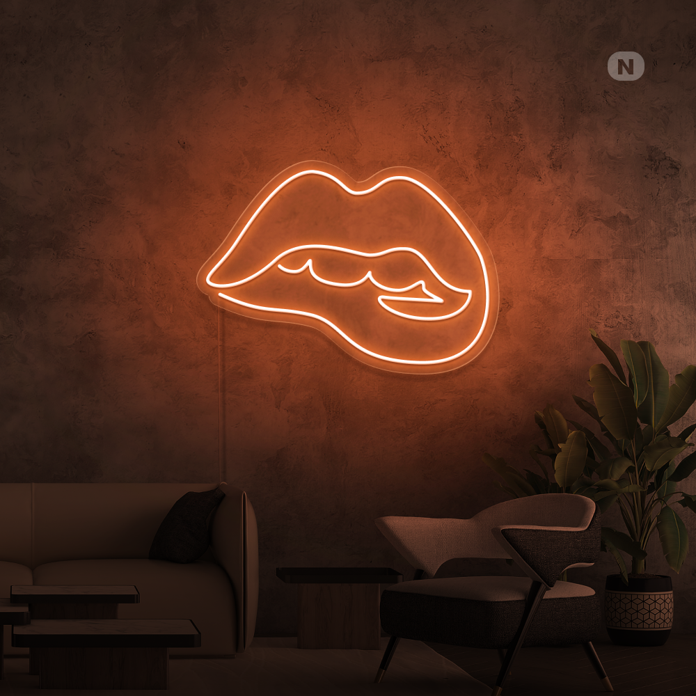 Insegna al neon Lèvres séduisantes