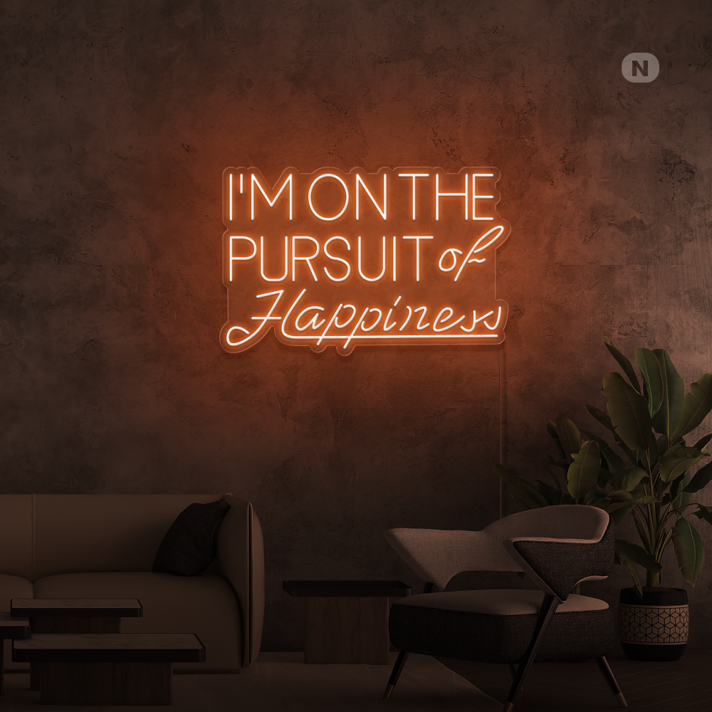 Insegna al neon Hapiness