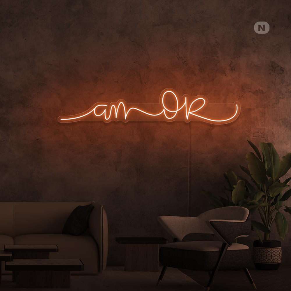 Insegna al neon L'amore 2