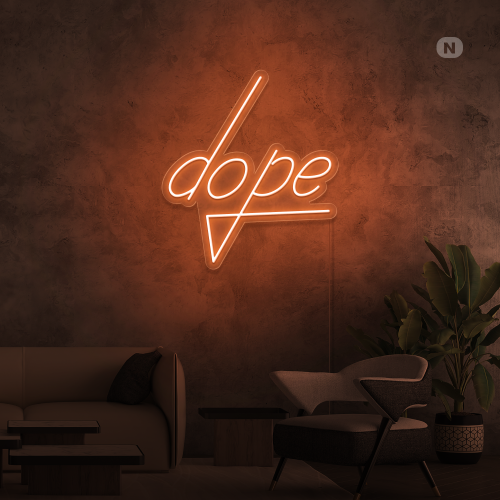 Insegna al neon Dope