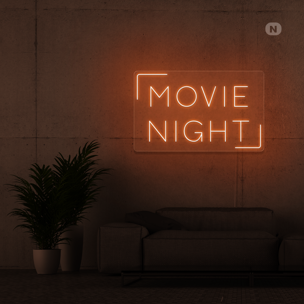 Insegna al neon Movie Night