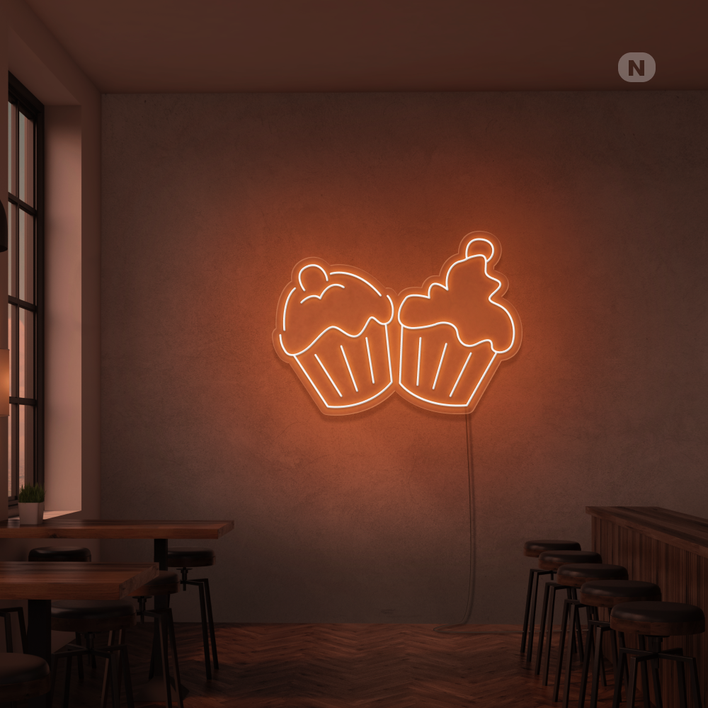Insegna al neon Cupcakes