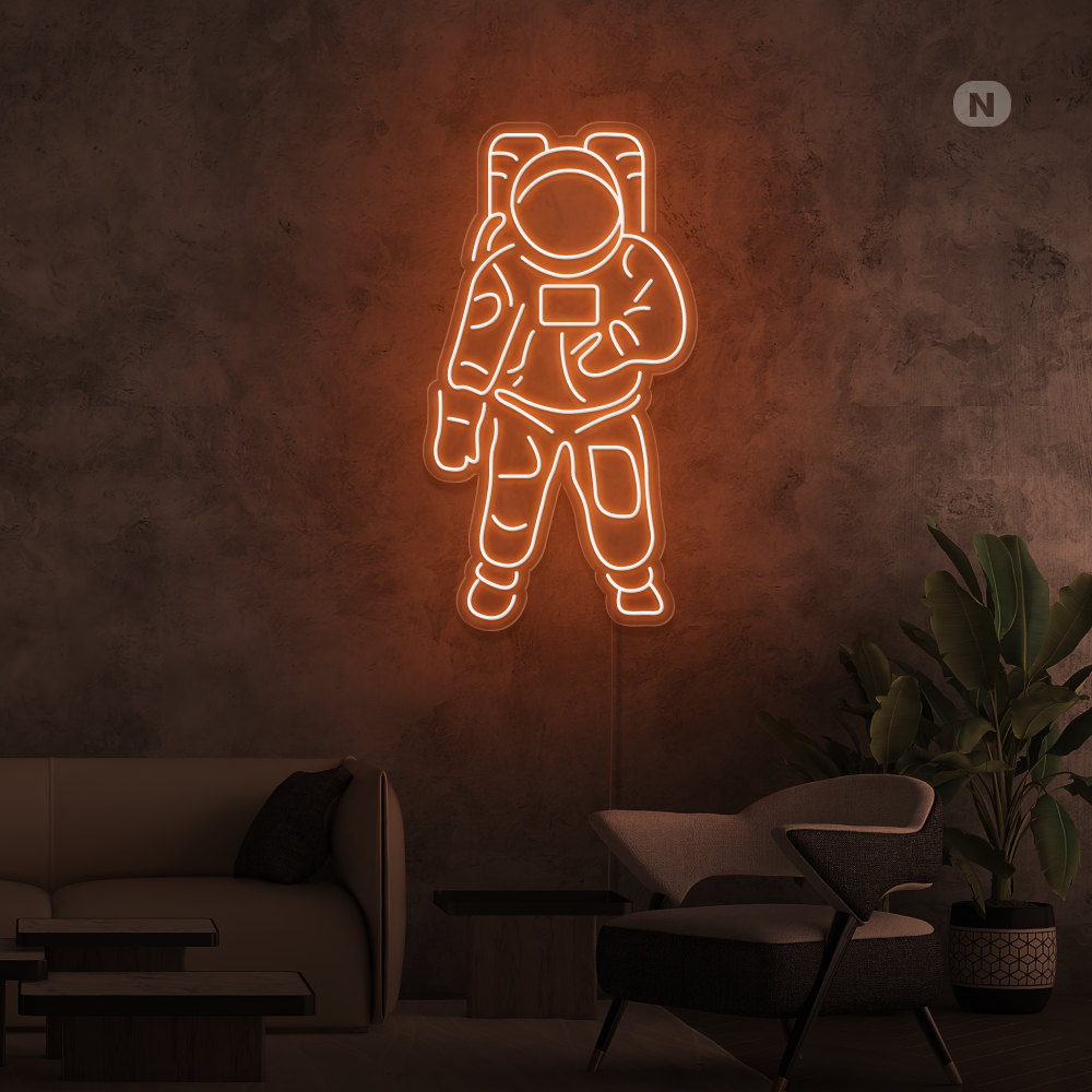 Insegna al neon Astronauta