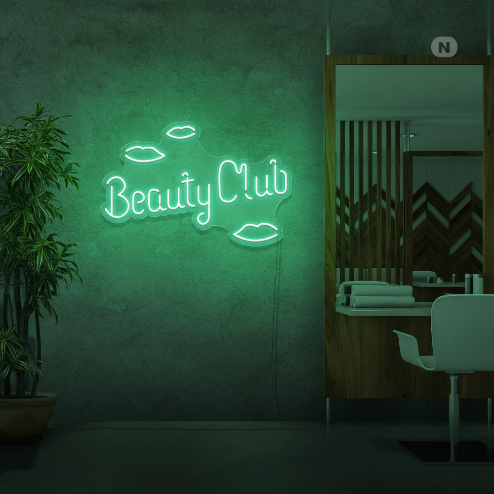 Insegna al neon Beauty Club