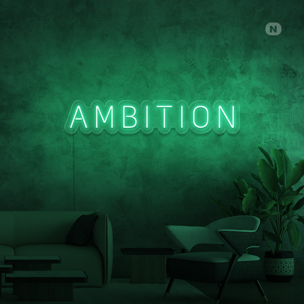 Insegna al neon Ambition