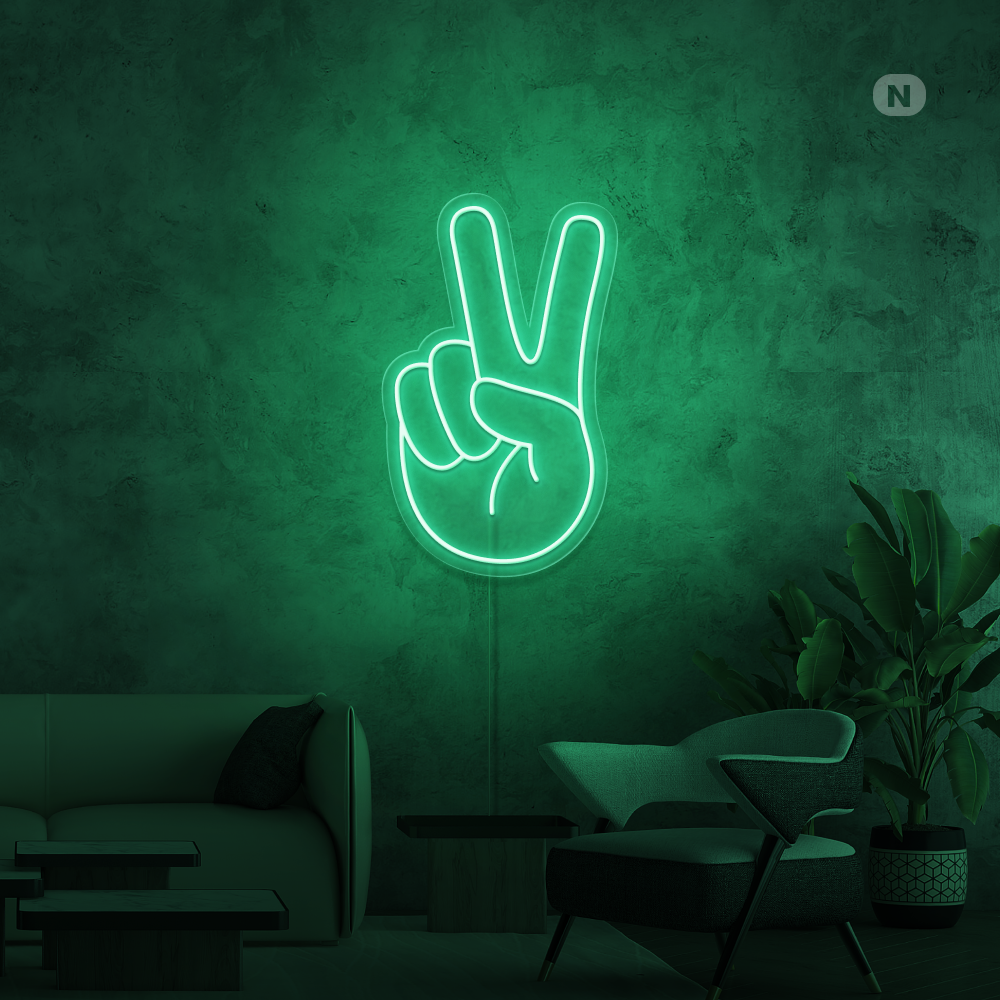 Insegna al neon Peace