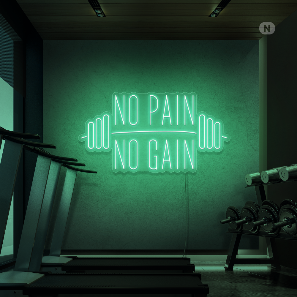 Insegna al neon No Pain No Gain