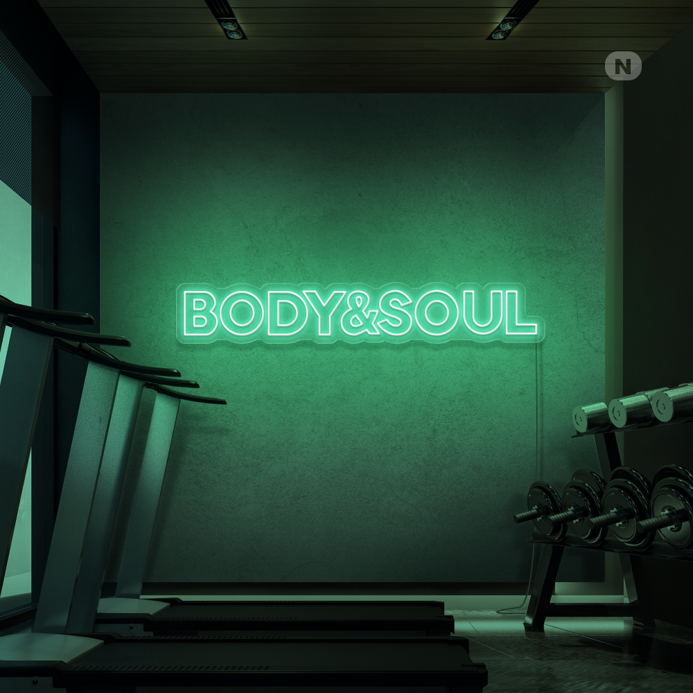 Insegna al neon Body & Soul