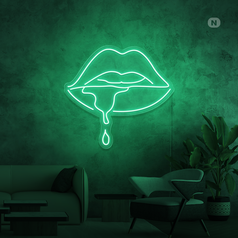 Insegna al neon Labbro Mordente