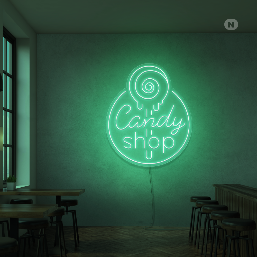 Insegna al Neon Candy Shop