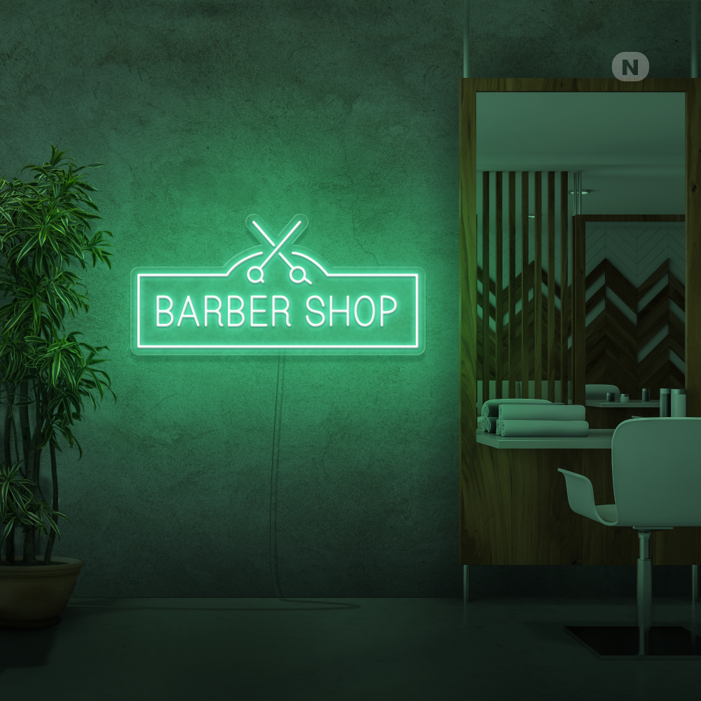 Insegna al neon Barber Shop