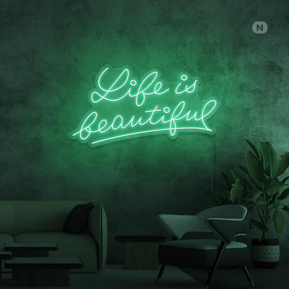 Insegna al neon Life Quote 2