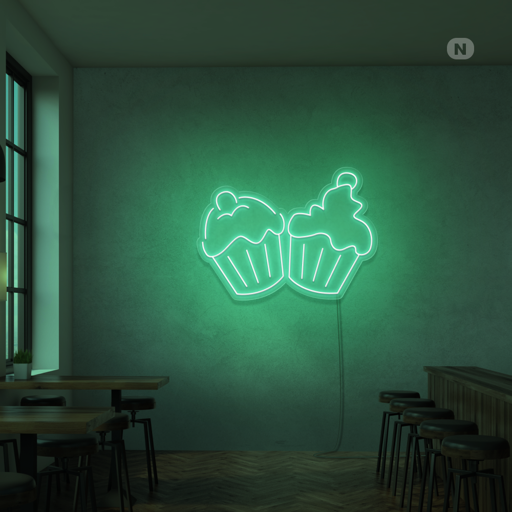 Insegna al neon Cupcakes
