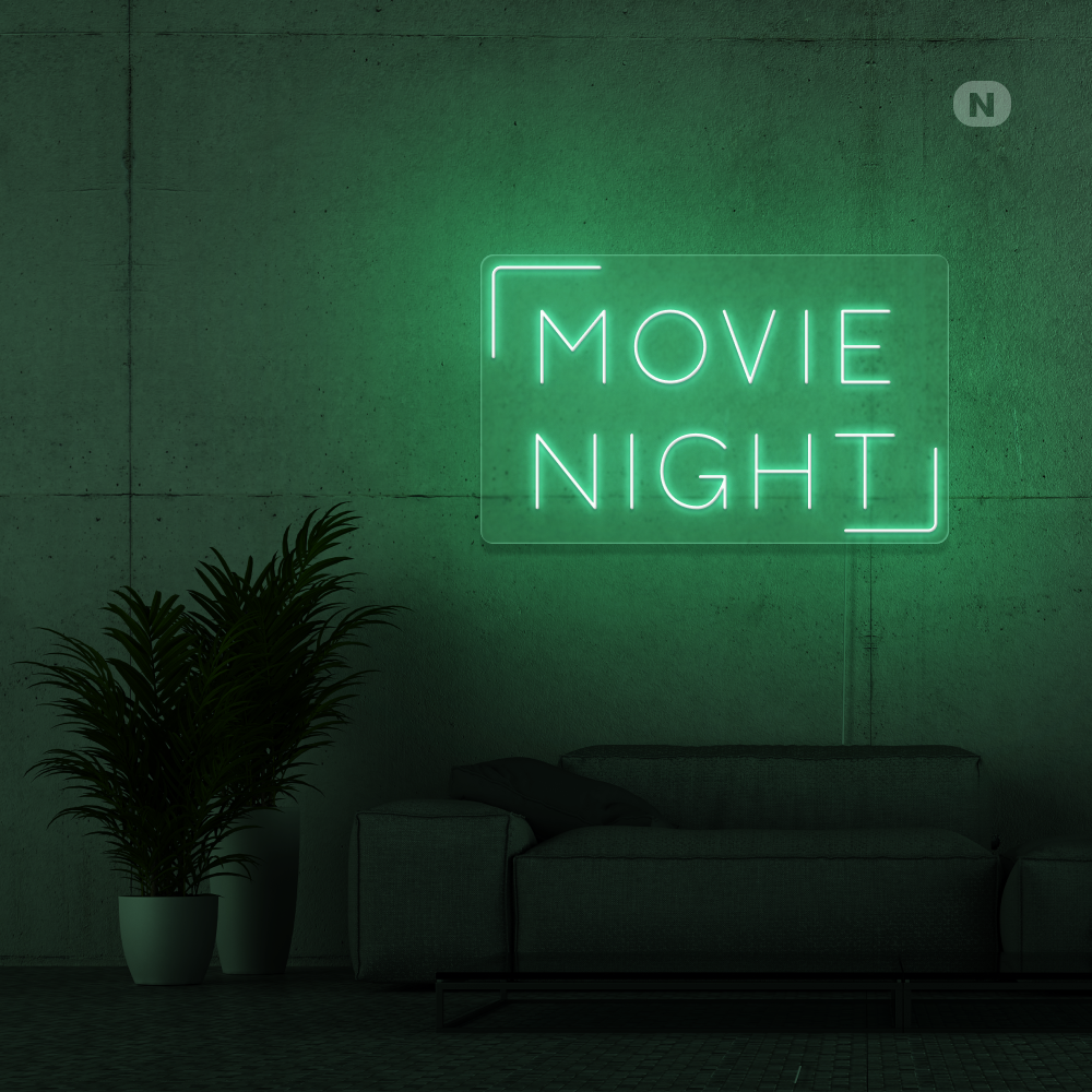 Insegna al neon Movie Night