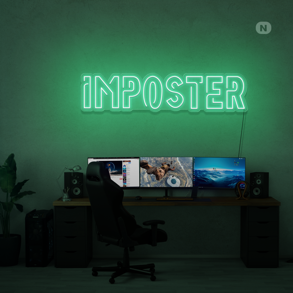 Insegna al neon Imposter