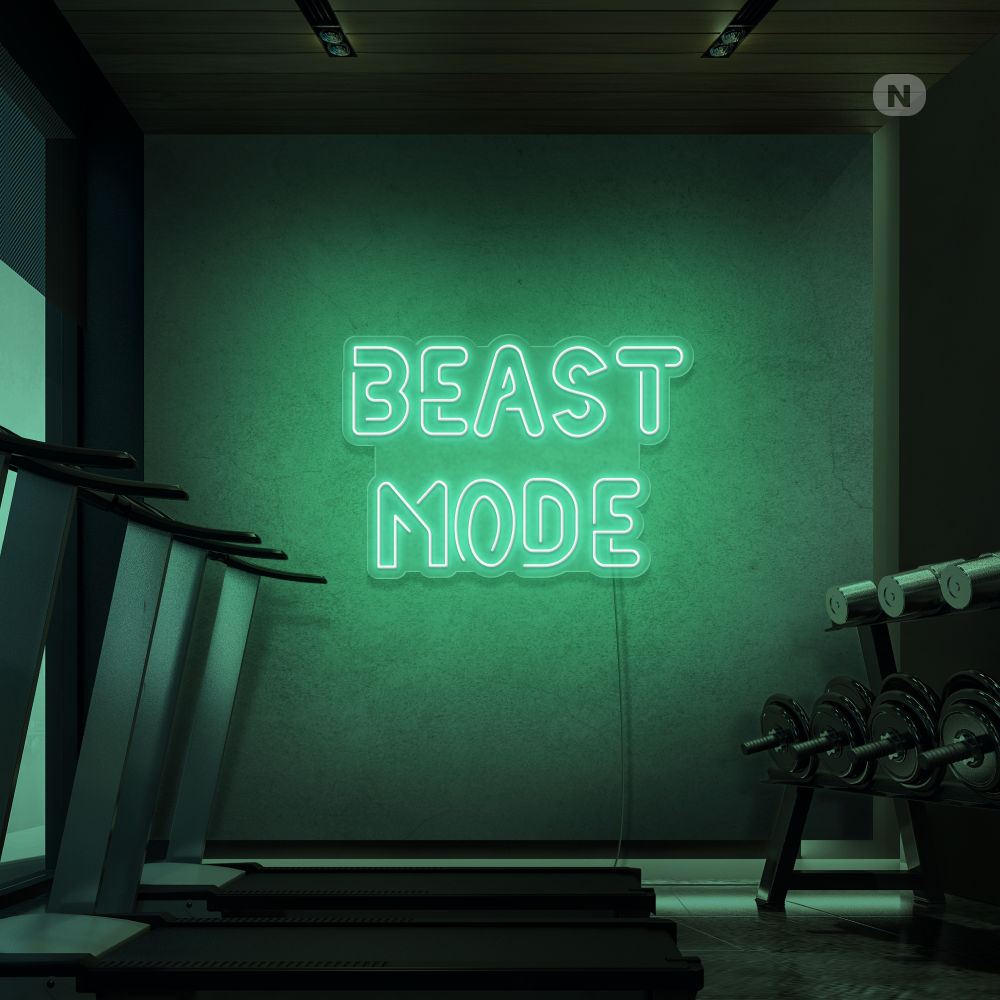 Insegna al neon Beast Mode