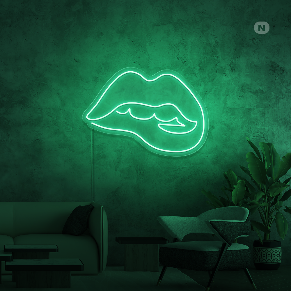 Insegna al neon Lèvres séduisantes