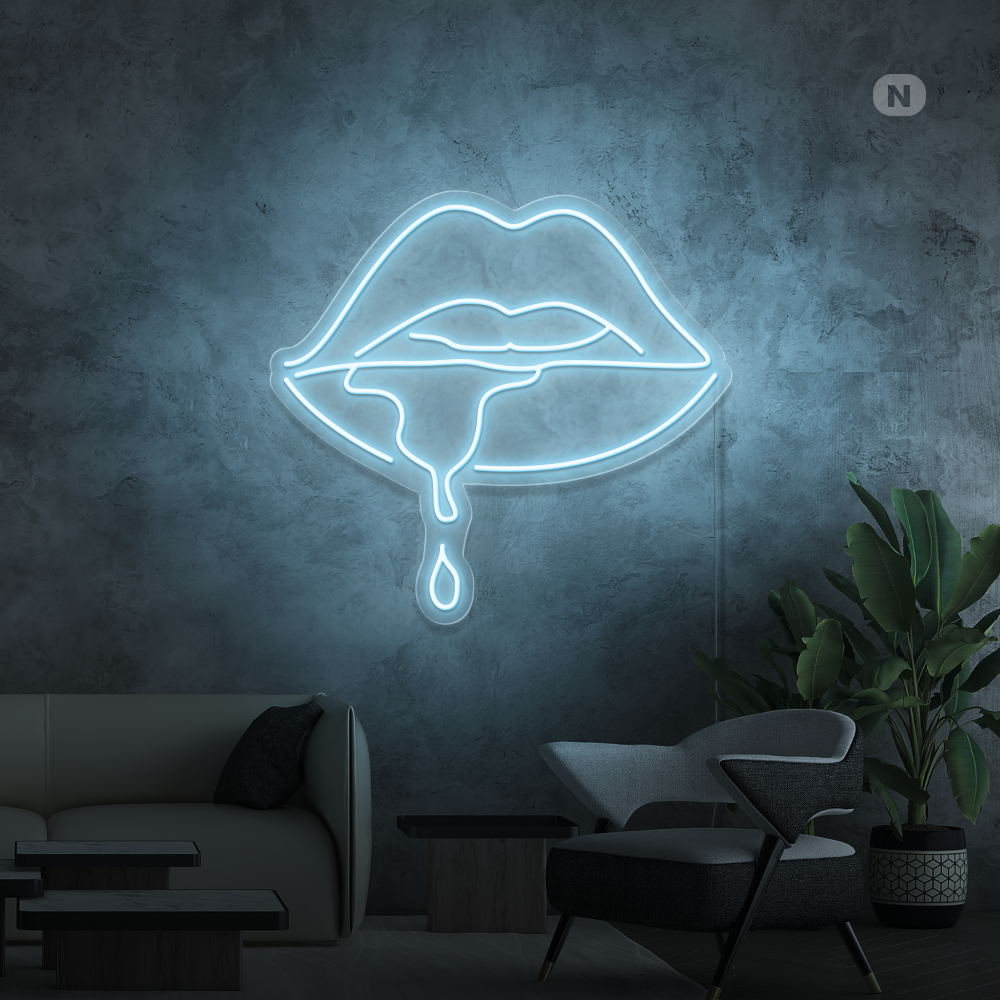 Insegna al neon Labbro Mordente