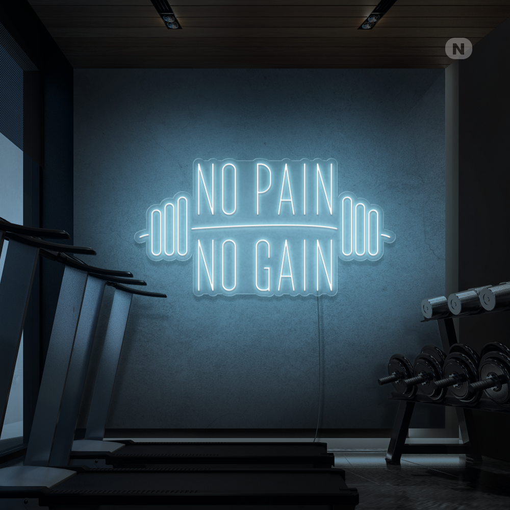 Insegna al neon No Pain No Gain