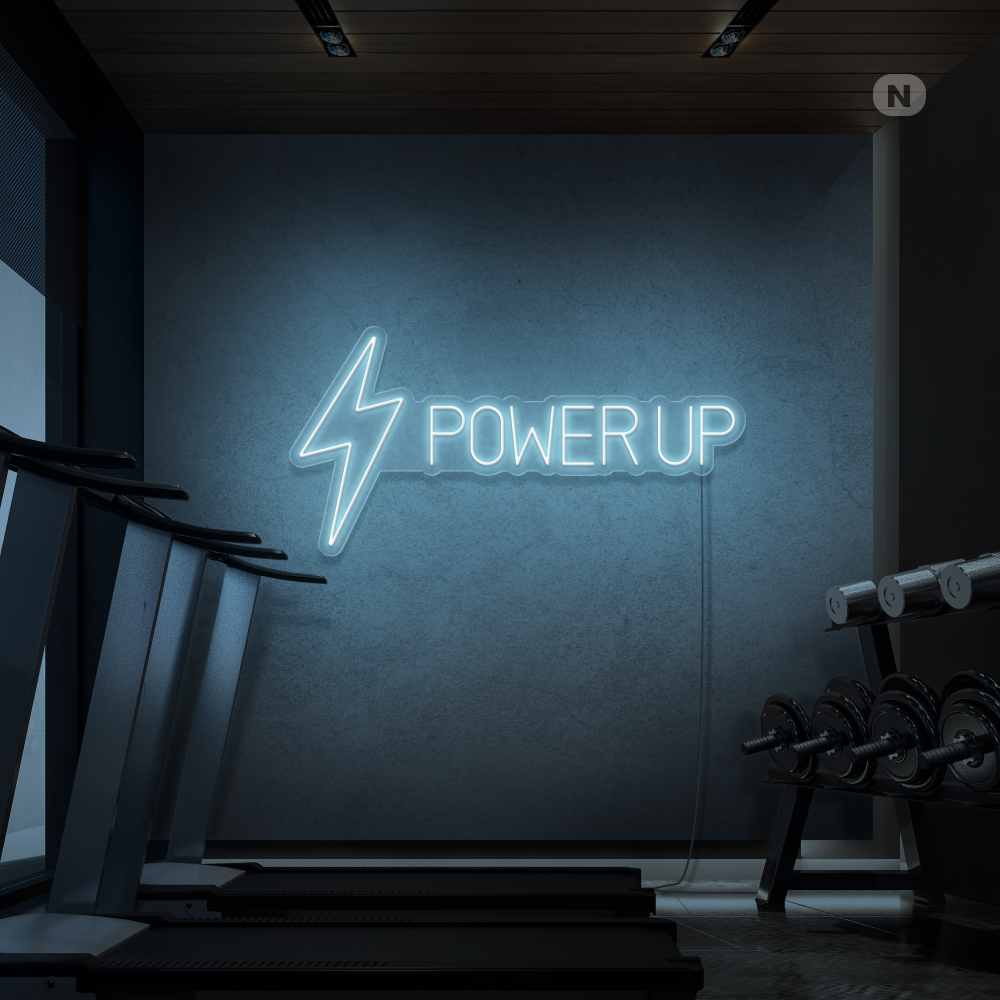 Insegna al neon Power Up
