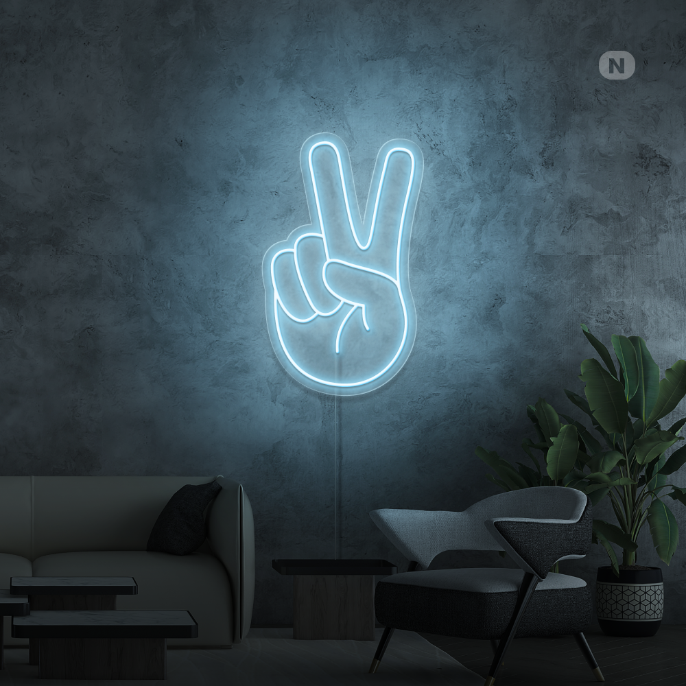 Insegna al neon Peace