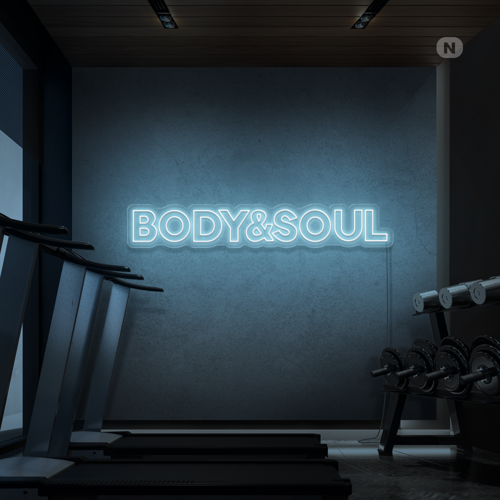 Insegna al neon Body & Soul