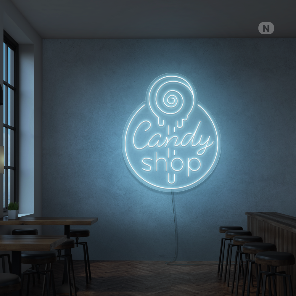 Insegna al Neon Candy Shop