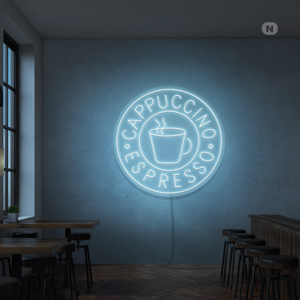Insegna al neon Cappucino Espresso