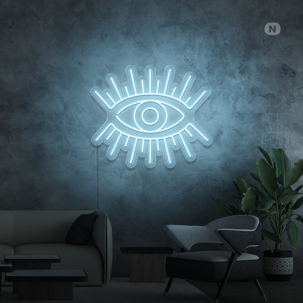 Insegna al neon Occhio artistico