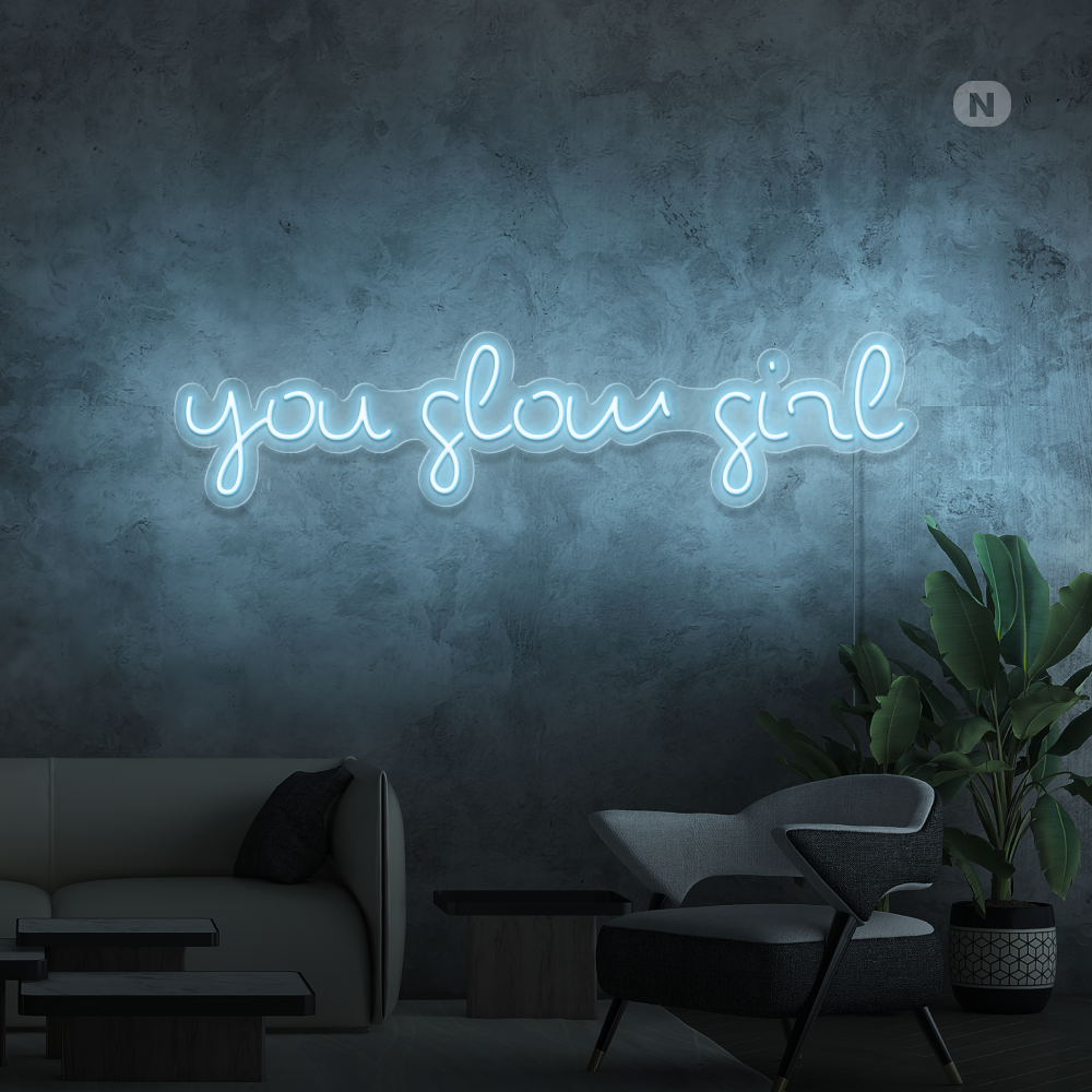 Insegna al neon You Glow Girl
