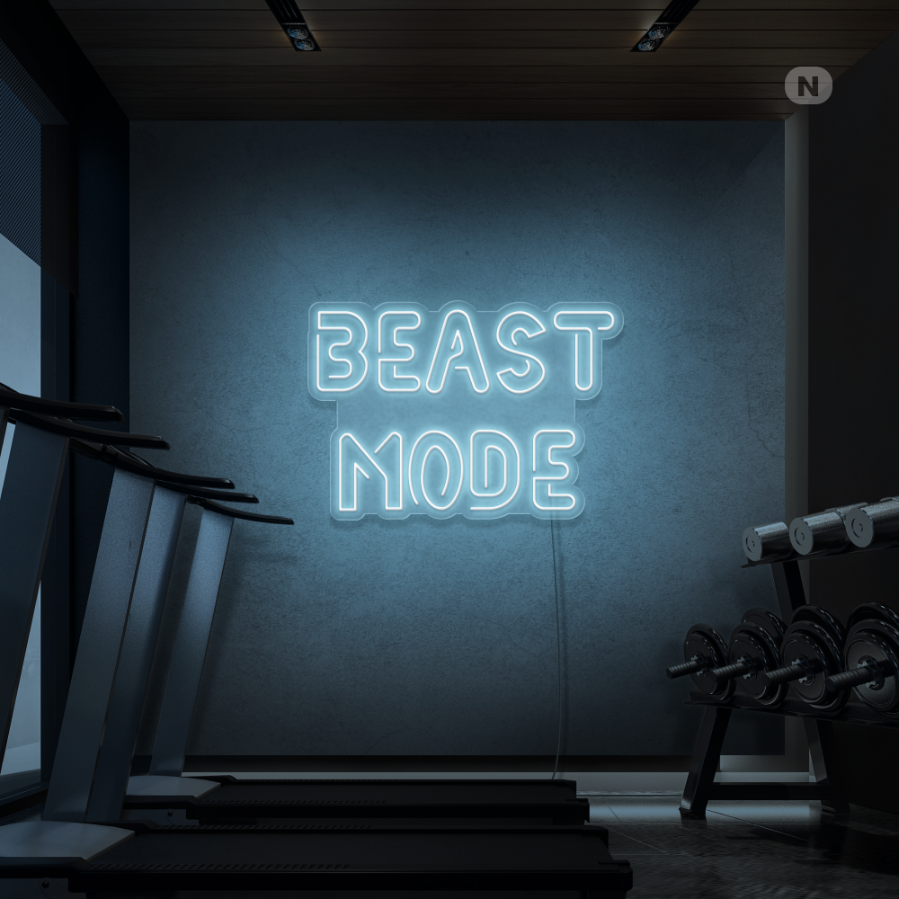 Insegna al neon Beast Mode