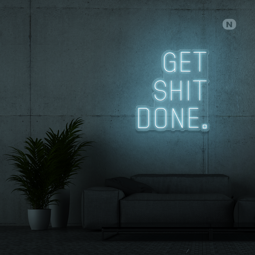 Insegna al neon Get Shit Done