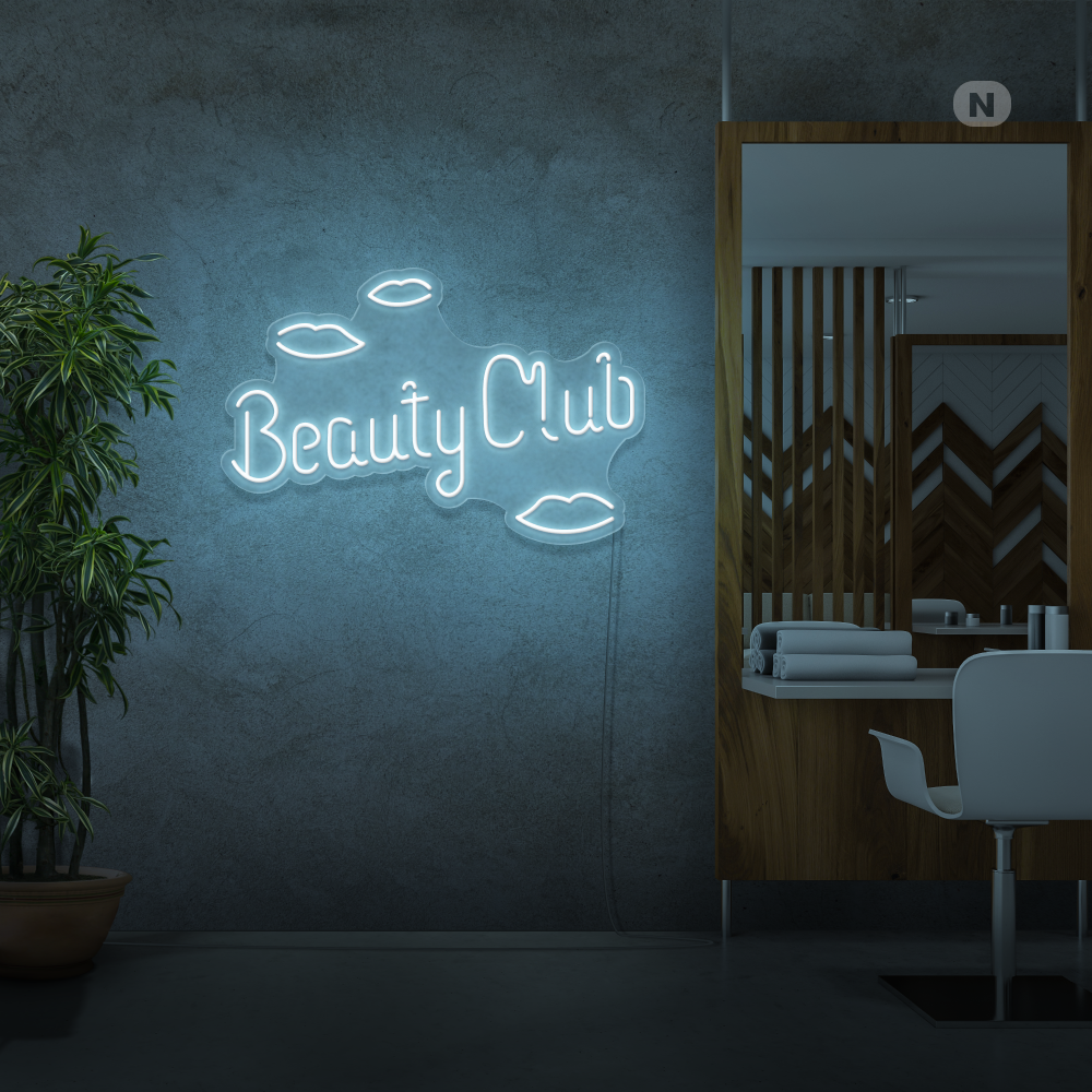 Insegna al neon Beauty Club