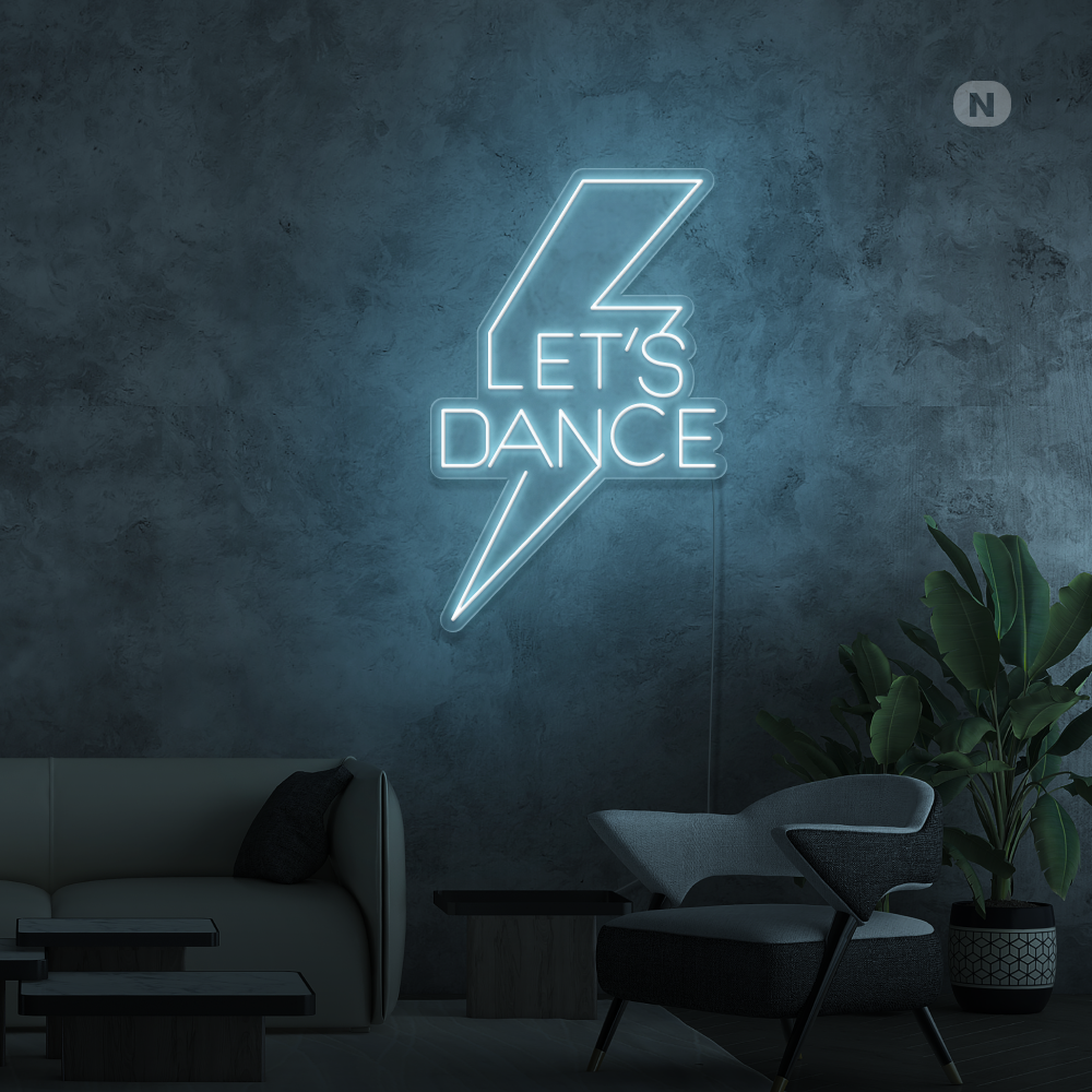 Insegna al neon Let's Dance