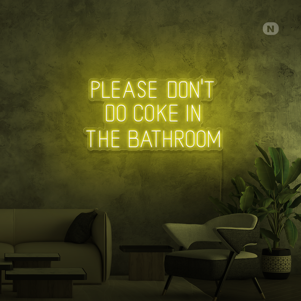 Insegna al neon Il bagno