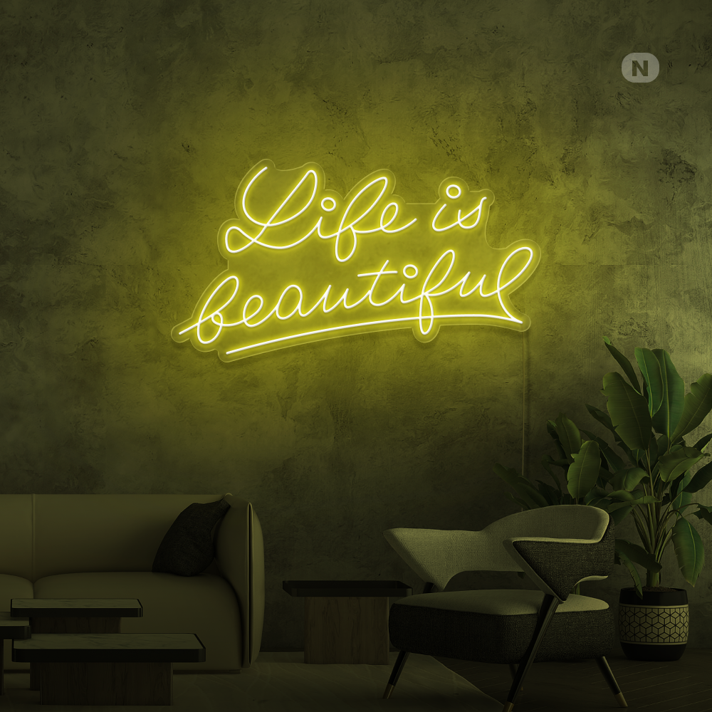 Insegna al neon Life Quote 2