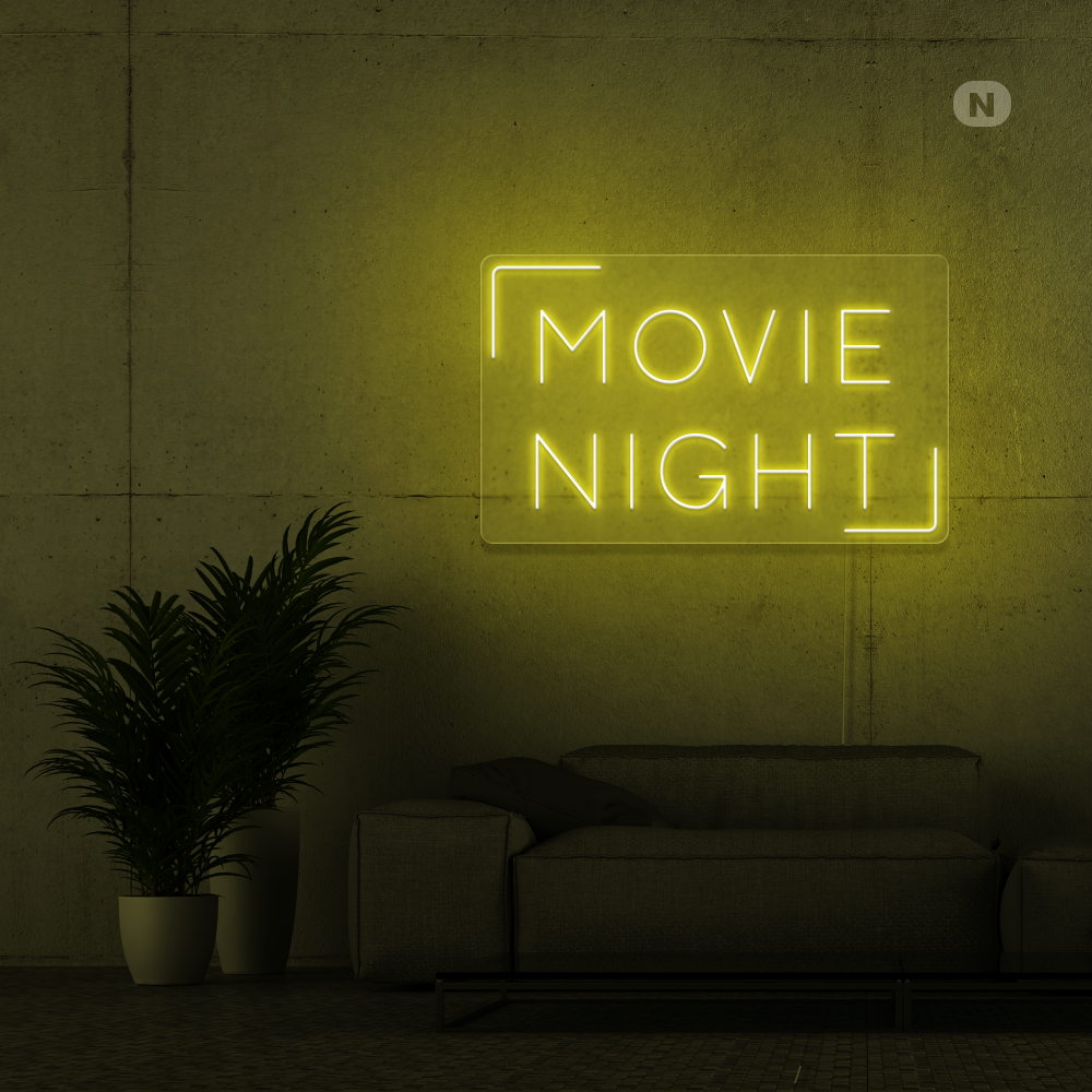 Insegna al neon Movie Night