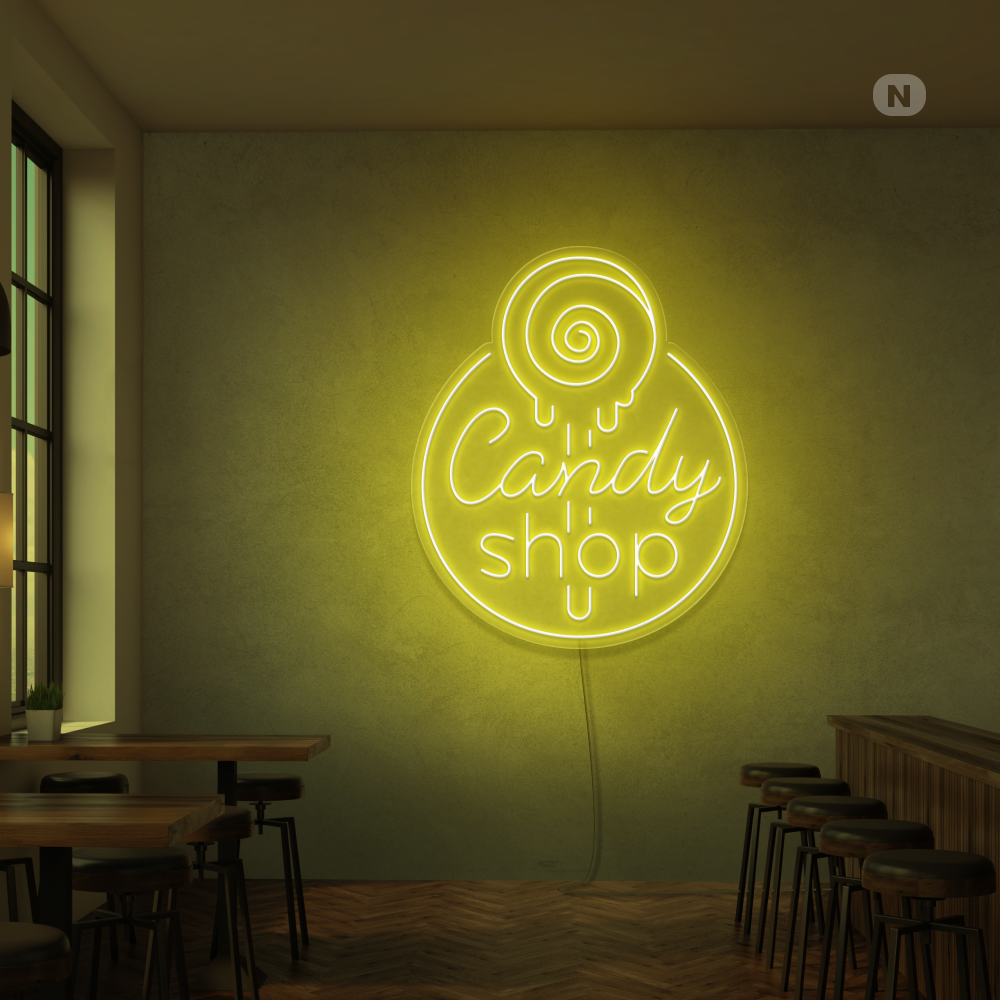 Insegna al Neon Candy Shop